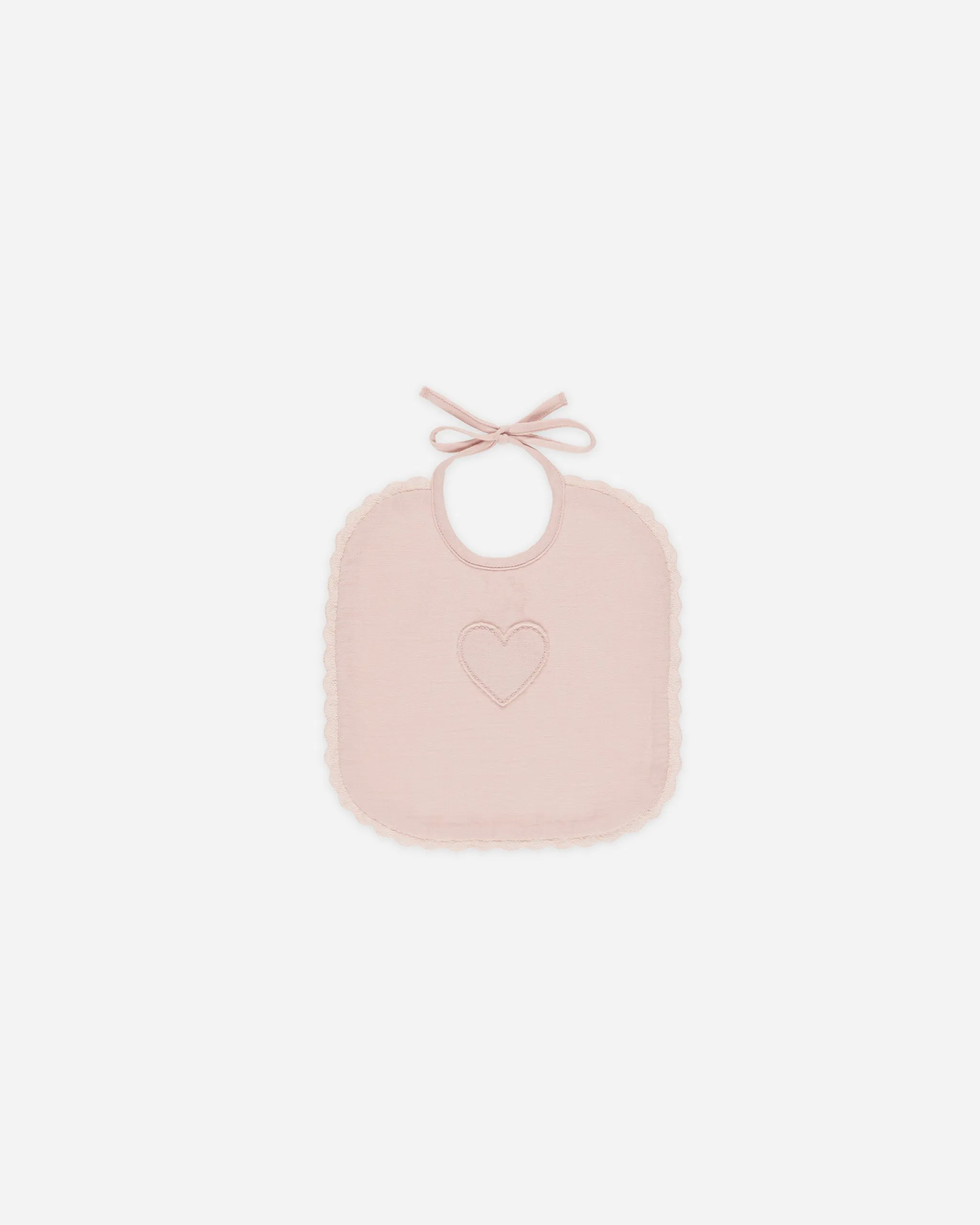 -Woven Tie Bib || Bubblegum-