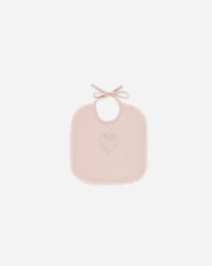 -Woven Tie Bib || Bubblegum-