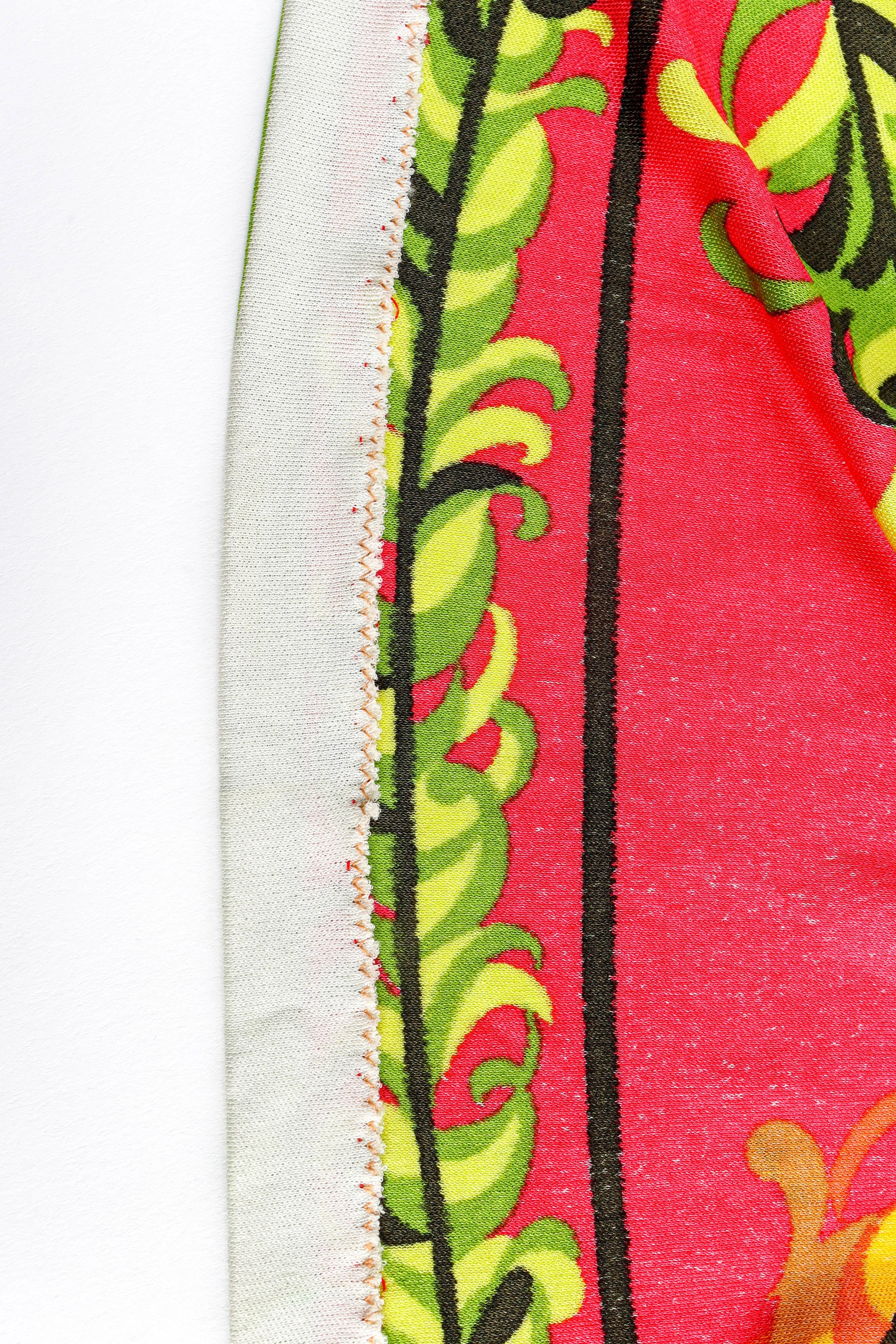 1970s Tropical Halter Tie Dress