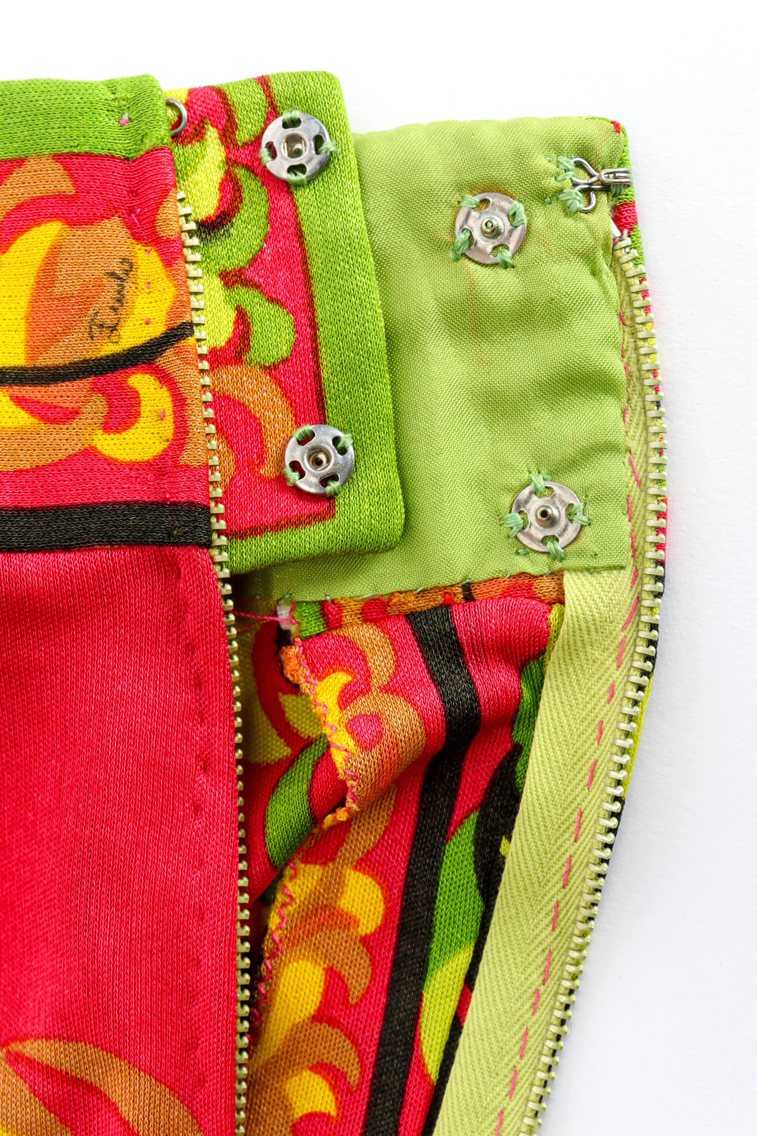 1970s Tropical Halter Tie Dress