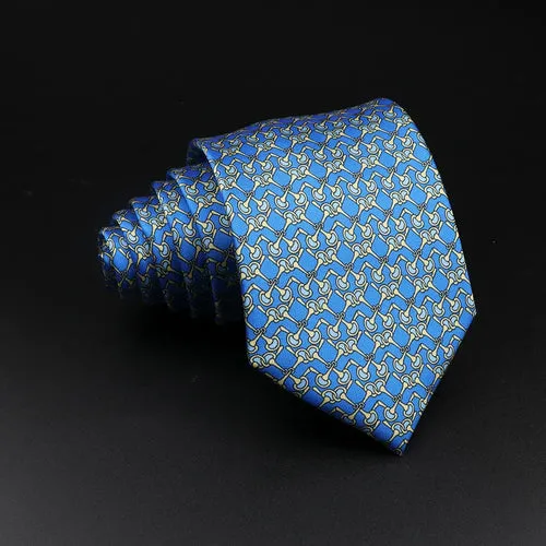 51 Styles Men's Silk Ties Jacquard Striped Plaid Floral 8cm Necktie