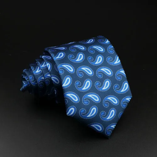51 Styles Men's Silk Ties Jacquard Striped Plaid Floral 8cm Necktie