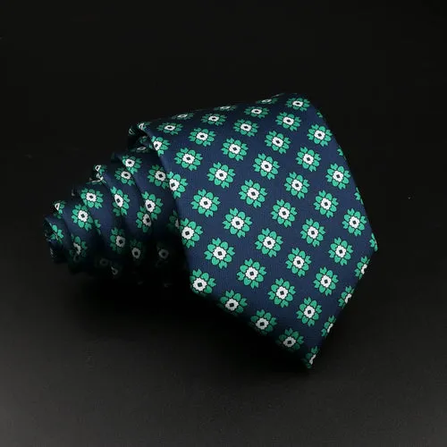 51 Styles Men's Silk Ties Jacquard Striped Plaid Floral 8cm Necktie