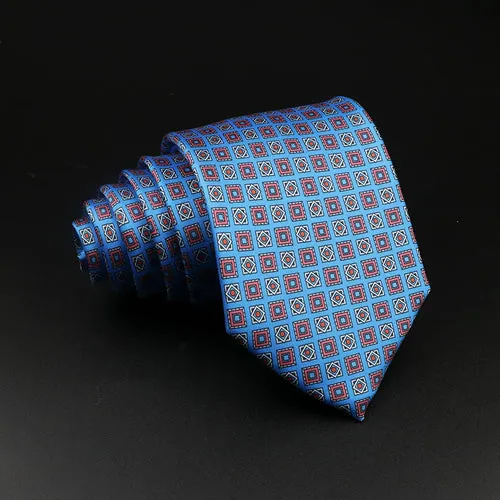 51 Styles Men's Silk Ties Jacquard Striped Plaid Floral 8cm Necktie