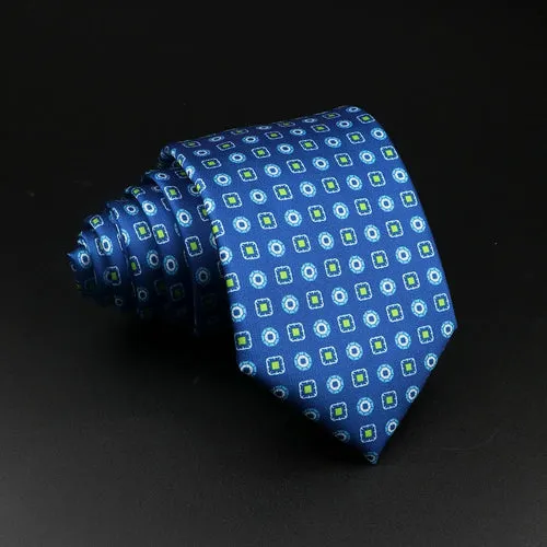 51 Styles Men's Silk Ties Jacquard Striped Plaid Floral 8cm Necktie