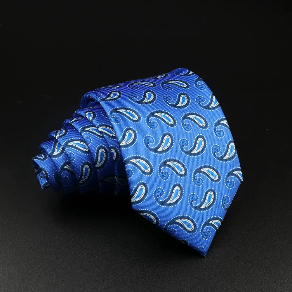 51 Styles Men's Silk Ties Jacquard Striped Plaid Floral 8cm Necktie
