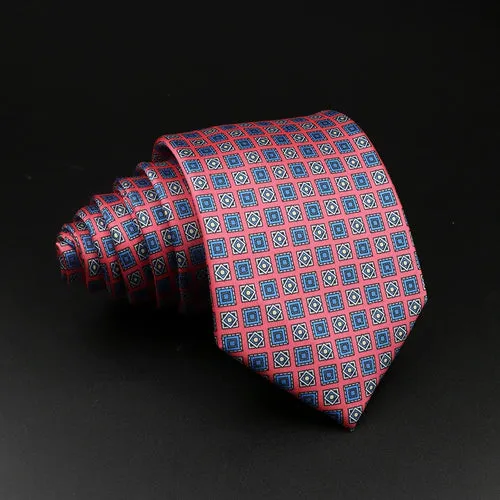 51 Styles Men's Silk Ties Jacquard Striped Plaid Floral 8cm Necktie