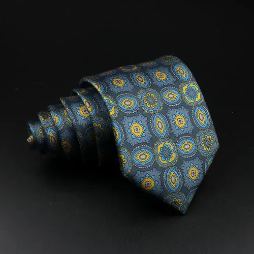 51 Styles Men's Silk Ties Jacquard Striped Plaid Floral 8cm Necktie