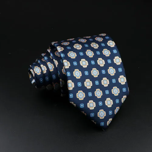 51 Styles Men's Silk Ties Jacquard Striped Plaid Floral 8cm Necktie