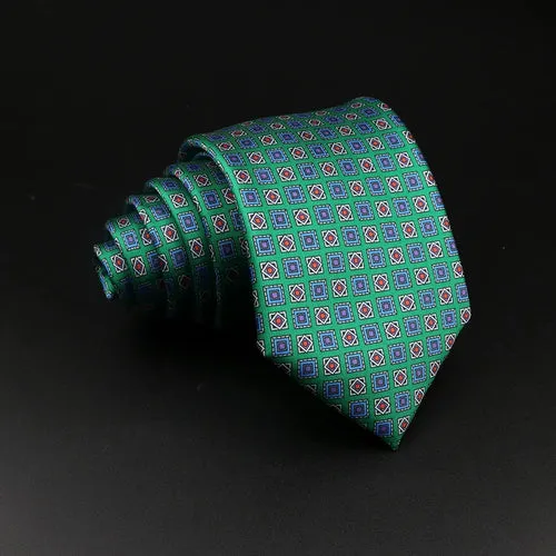 51 Styles Men's Silk Ties Jacquard Striped Plaid Floral 8cm Necktie