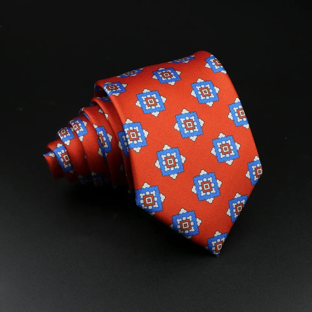 51 Styles Men's Silk Ties Jacquard Striped Plaid Floral 8cm Necktie