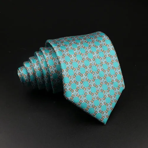 51 Styles Men's Silk Ties Jacquard Striped Plaid Floral 8cm Necktie