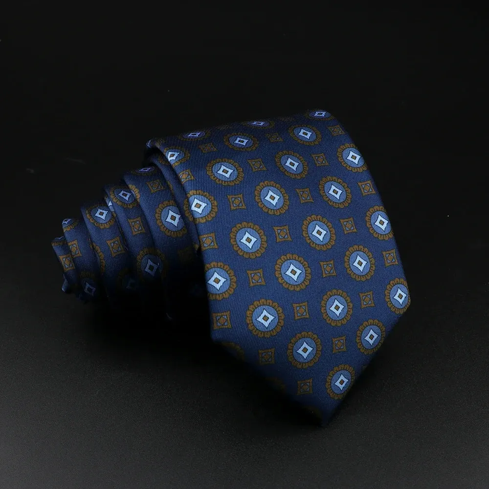 51 Styles Men's Silk Ties Jacquard Striped Plaid Floral 8cm Necktie