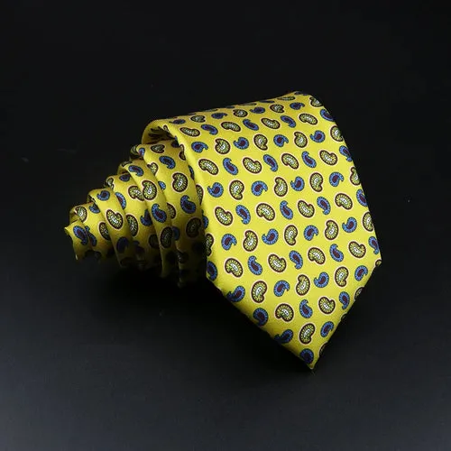51 Styles Men's Silk Ties Jacquard Striped Plaid Floral 8cm Necktie