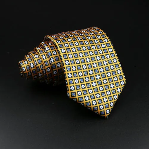 51 Styles Men's Silk Ties Jacquard Striped Plaid Floral 8cm Necktie
