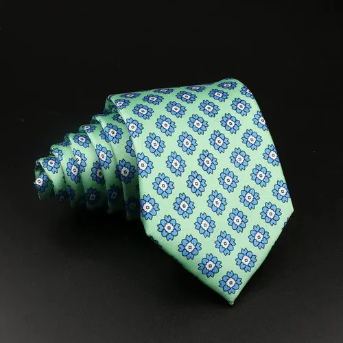 51 Styles Men's Silk Ties Jacquard Striped Plaid Floral 8cm Necktie
