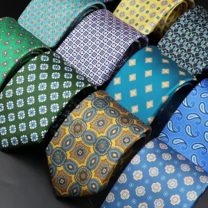 51 Styles Men's Silk Ties Jacquard Striped Plaid Floral 8cm Necktie