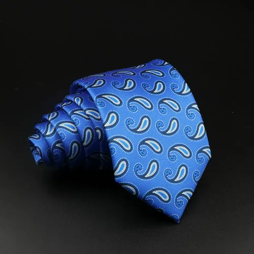 51 Styles Men's Silk Ties Jacquard Striped Plaid Floral 8cm Necktie