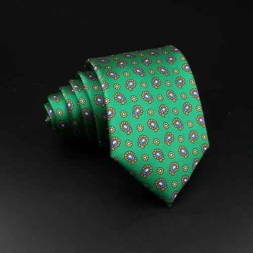 51 Styles Men's Silk Ties Jacquard Striped Plaid Floral 8cm Necktie