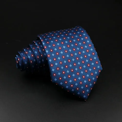 51 Styles Men's Silk Ties Jacquard Striped Plaid Floral 8cm Necktie