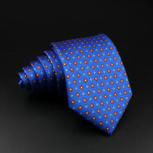 51 Styles Men's Silk Ties Jacquard Striped Plaid Floral 8cm Necktie