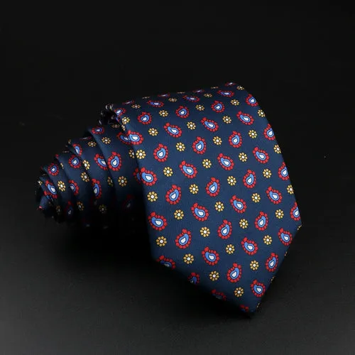 51 Styles Men's Silk Ties Jacquard Striped Plaid Floral 8cm Necktie