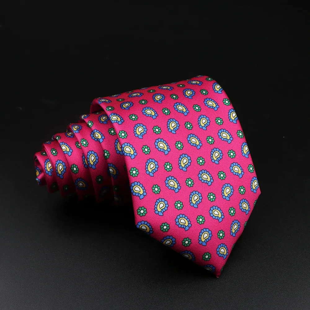 51 Styles Men's Silk Ties Jacquard Striped Plaid Floral 8cm Necktie