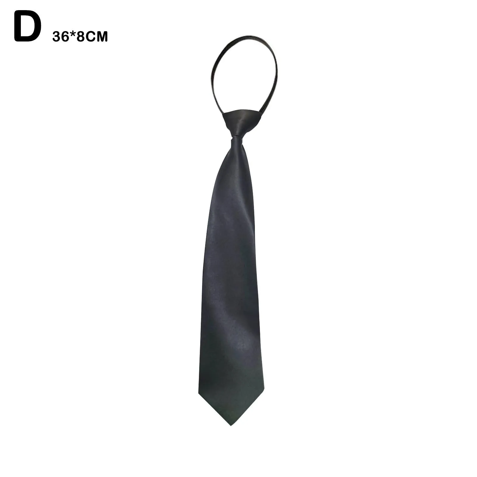 5/8cm Ties Slim Girls Neck Tie Zipper Necktie For Men Women Tie For Boys Girls Suits Gravatas Rubber Pre-tied Tie