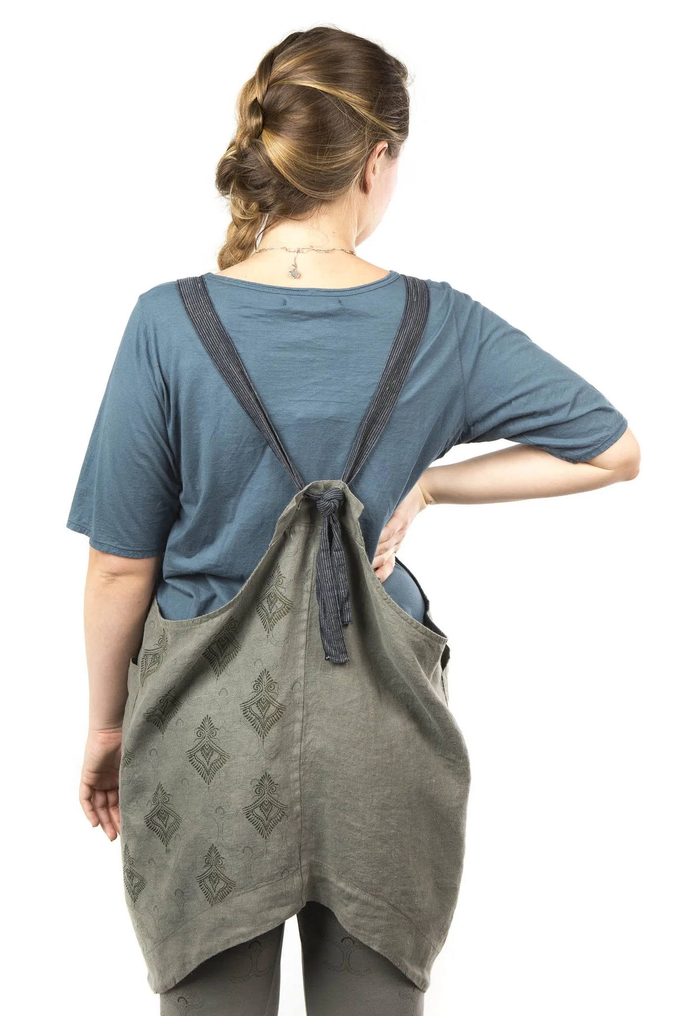 6202 Linen Stockholm Apron Illite-P