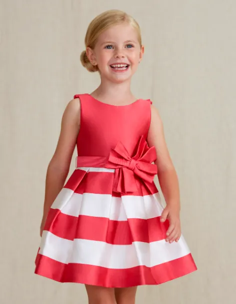 Abel & Lula Ottoman Striped Dress