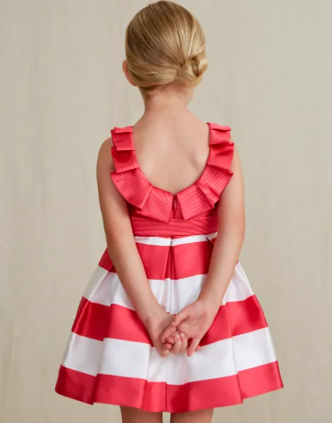 Abel & Lula Ottoman Striped Dress
