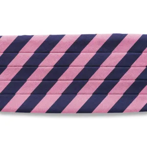 Academy Pink/Navy - Cummerbunds