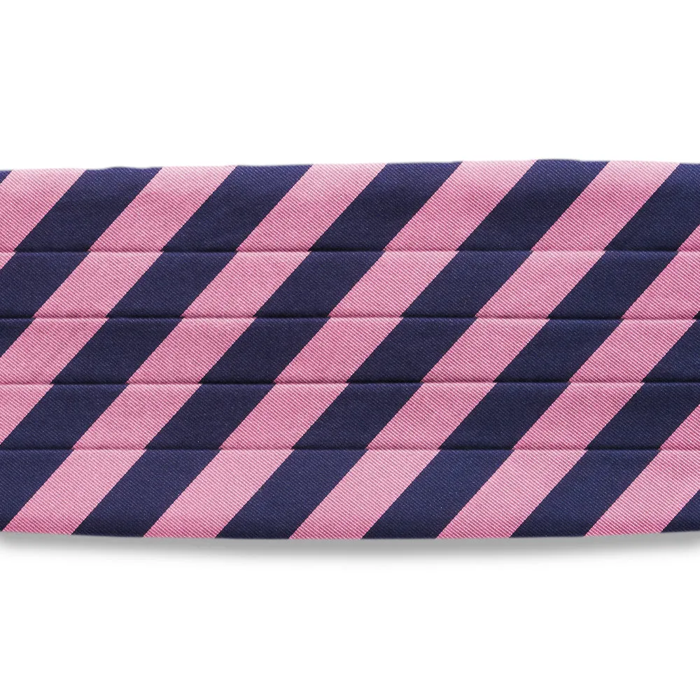 Academy Pink/Navy - Cummerbunds