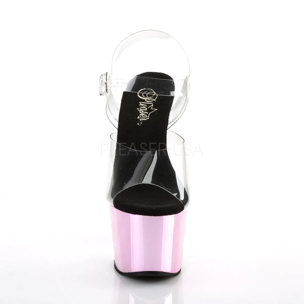 ADORE-708  Clear/Baby Pink Chrome