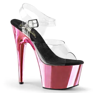 ADORE-708  Clear/Baby Pink Chrome