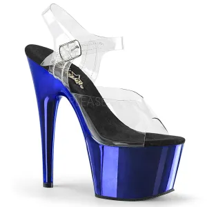 ADORE-708  Clear/Blue Chrome