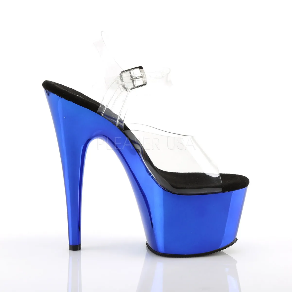 ADORE-708  Clear/Blue Chrome