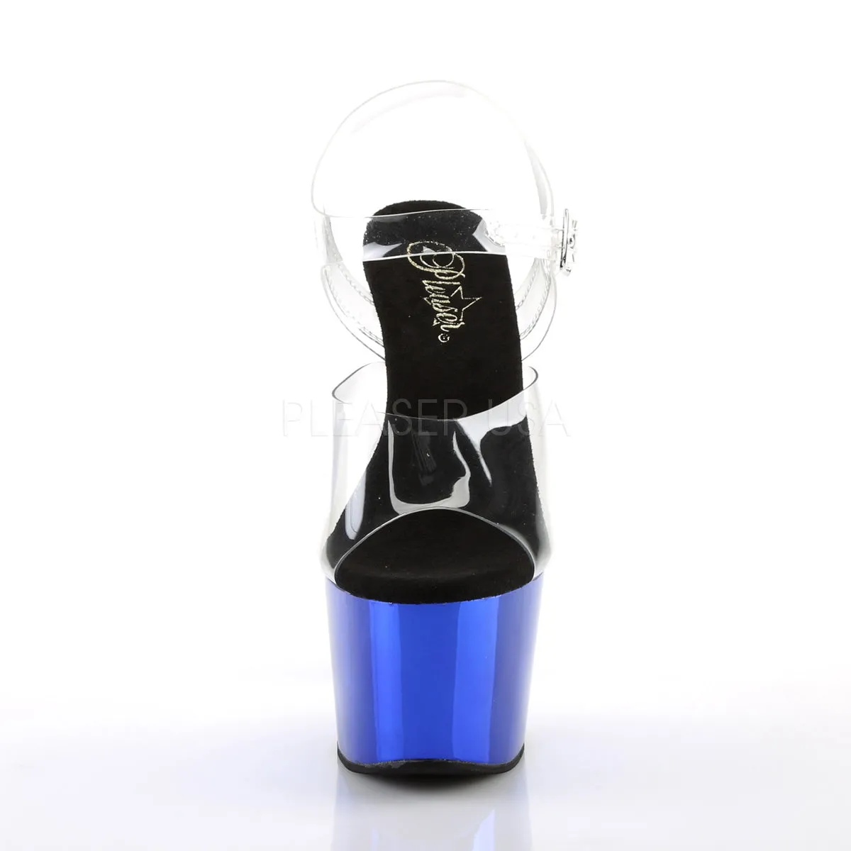 ADORE-708  Clear/Blue Chrome