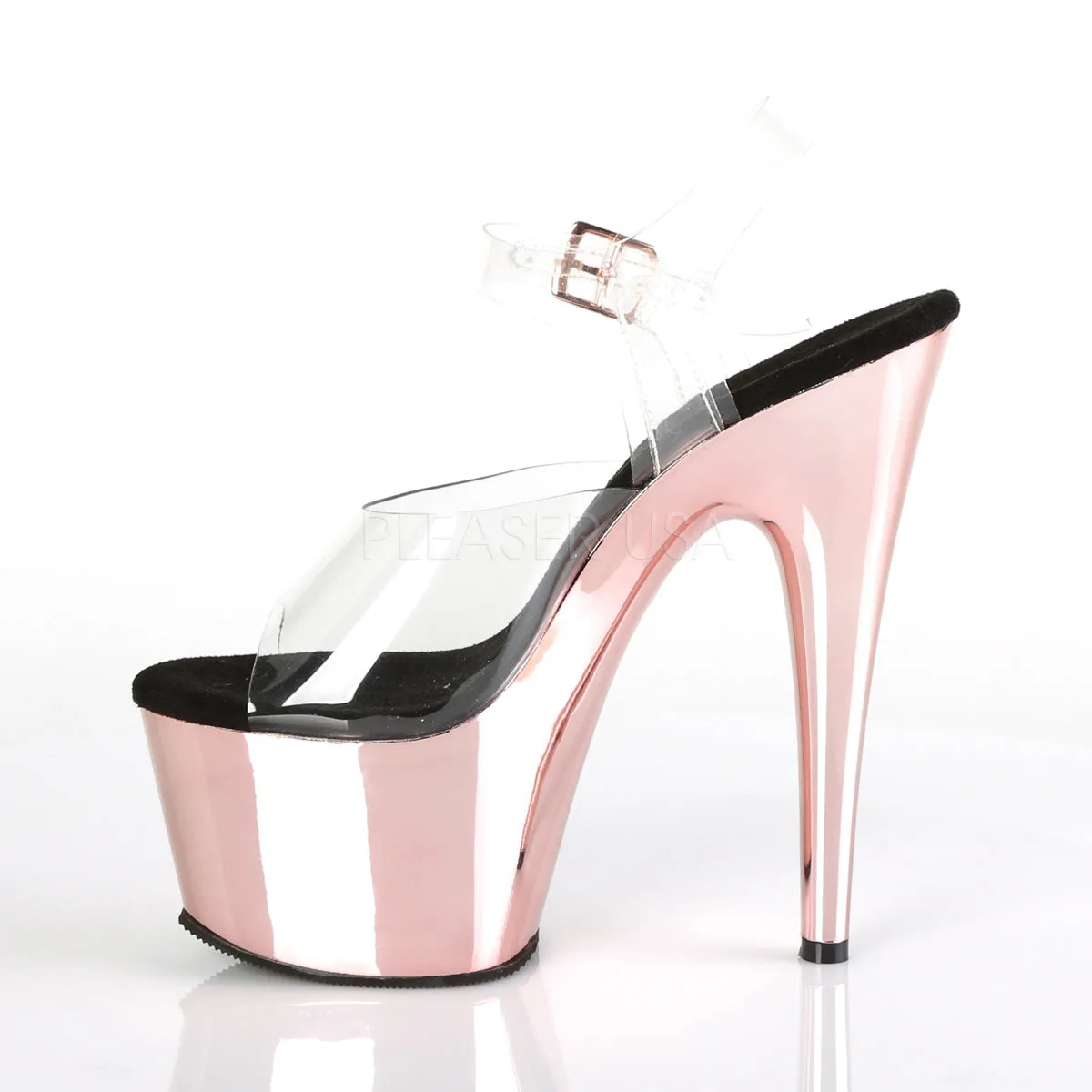 ADORE-708  Clear/Rose Gold Chrome