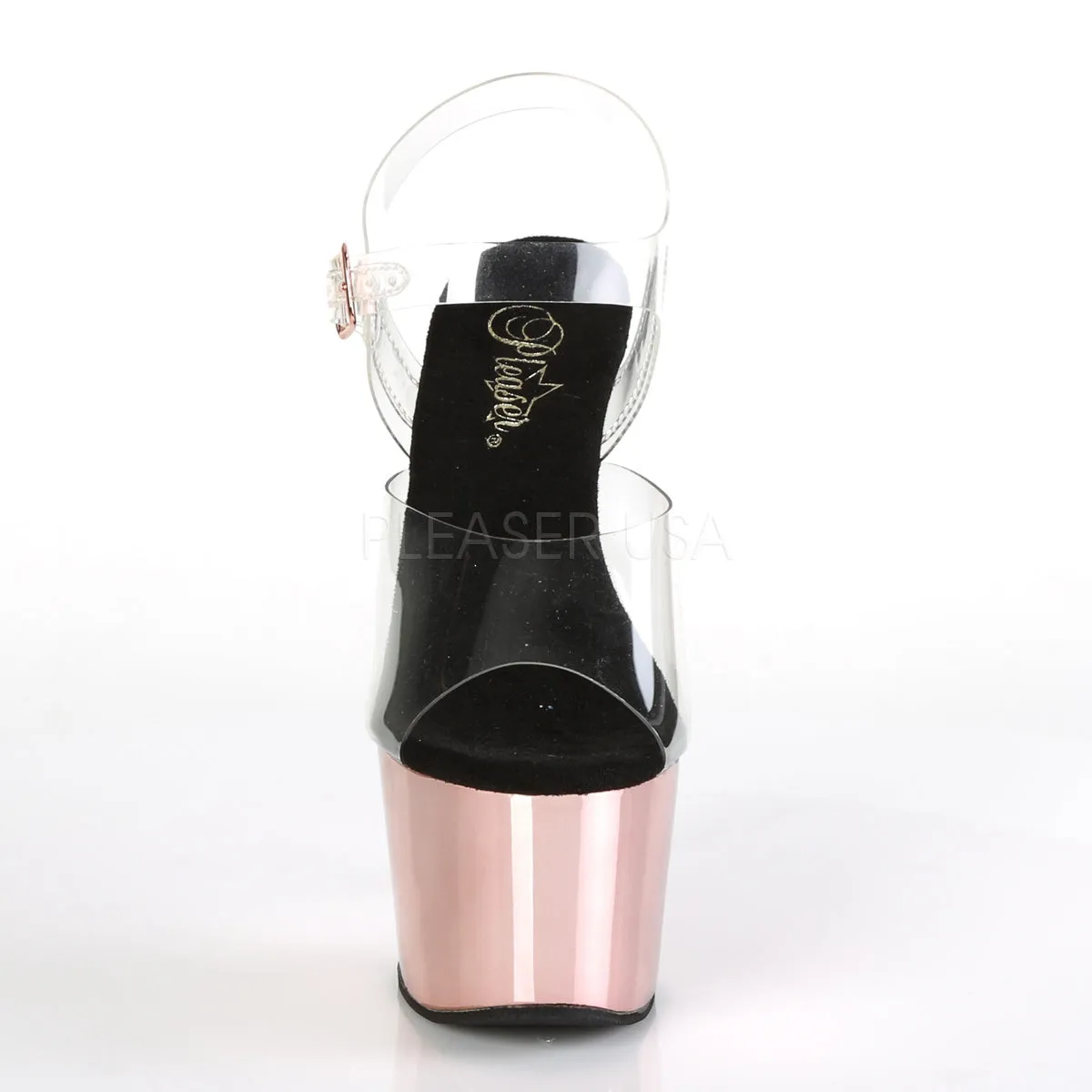 ADORE-708  Clear/Rose Gold Chrome