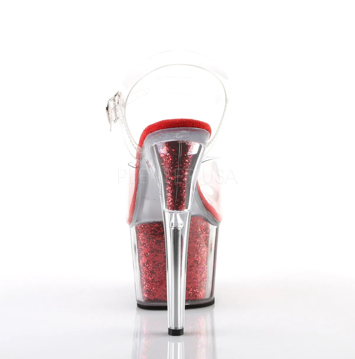 ADORE-708G  Clear/Red Glitter Inserts