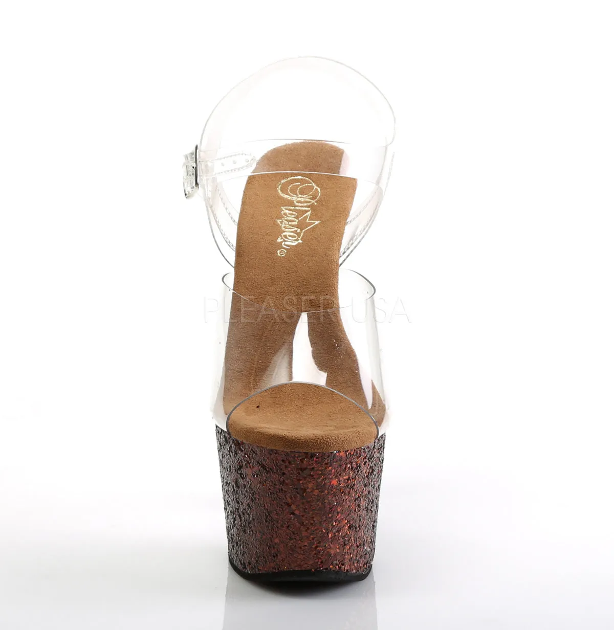 ADORE-708LG  Clear/Copper Multi Glitter