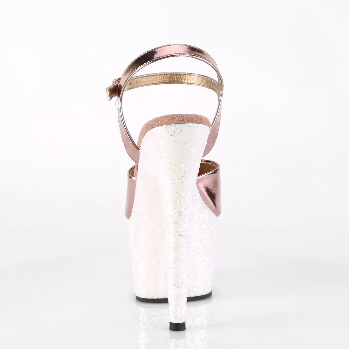 ADORE-709LG  Rose Gold Metallic Pu/Opal Multi Glitter