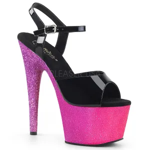 ADORE-709OMBRE  Black Patent/Pink-Lavender Ombre