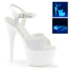 ADORE-709UV  White Satin/Neon White