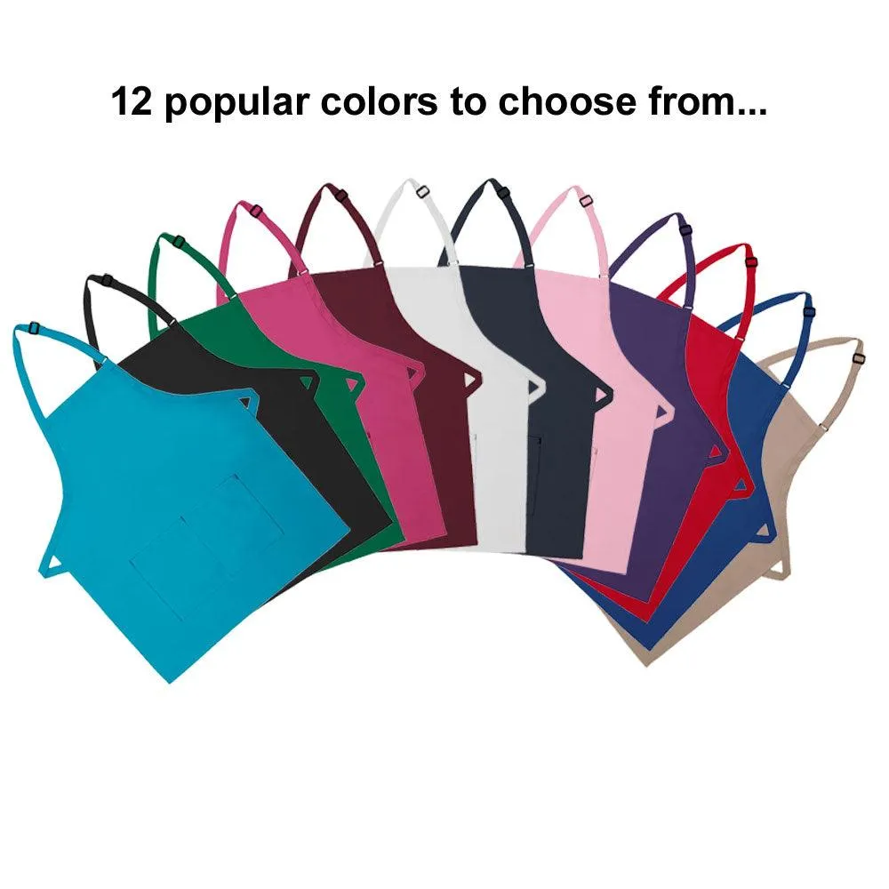 Adult 2-Pocket Bib Apron