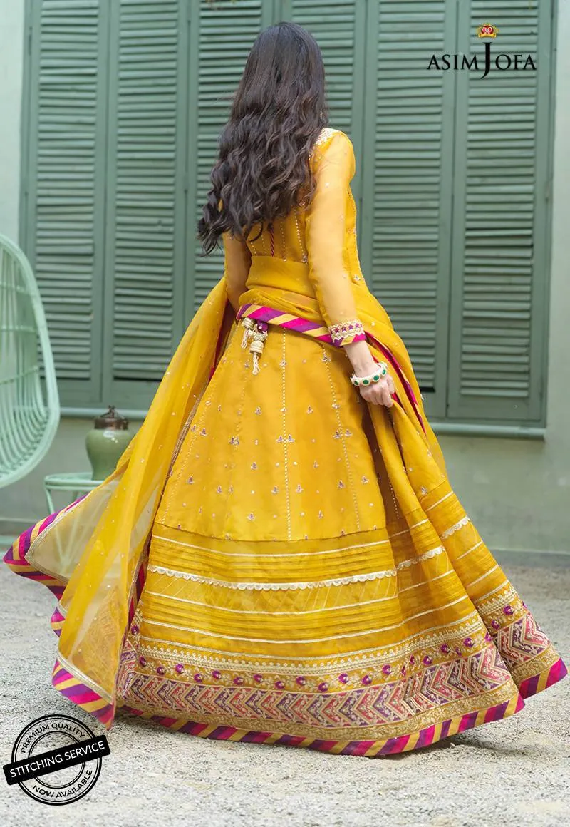 AJFC-42 | Asim Jofa Jashn Collection 2021 | Unstitched Organza Suit
