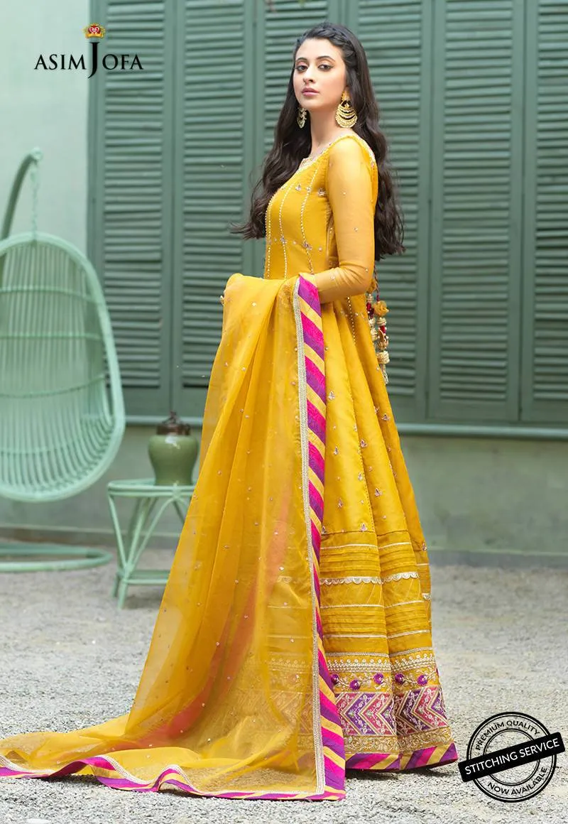 AJFC-42 | Asim Jofa Jashn Collection 2021 | Unstitched Organza Suit