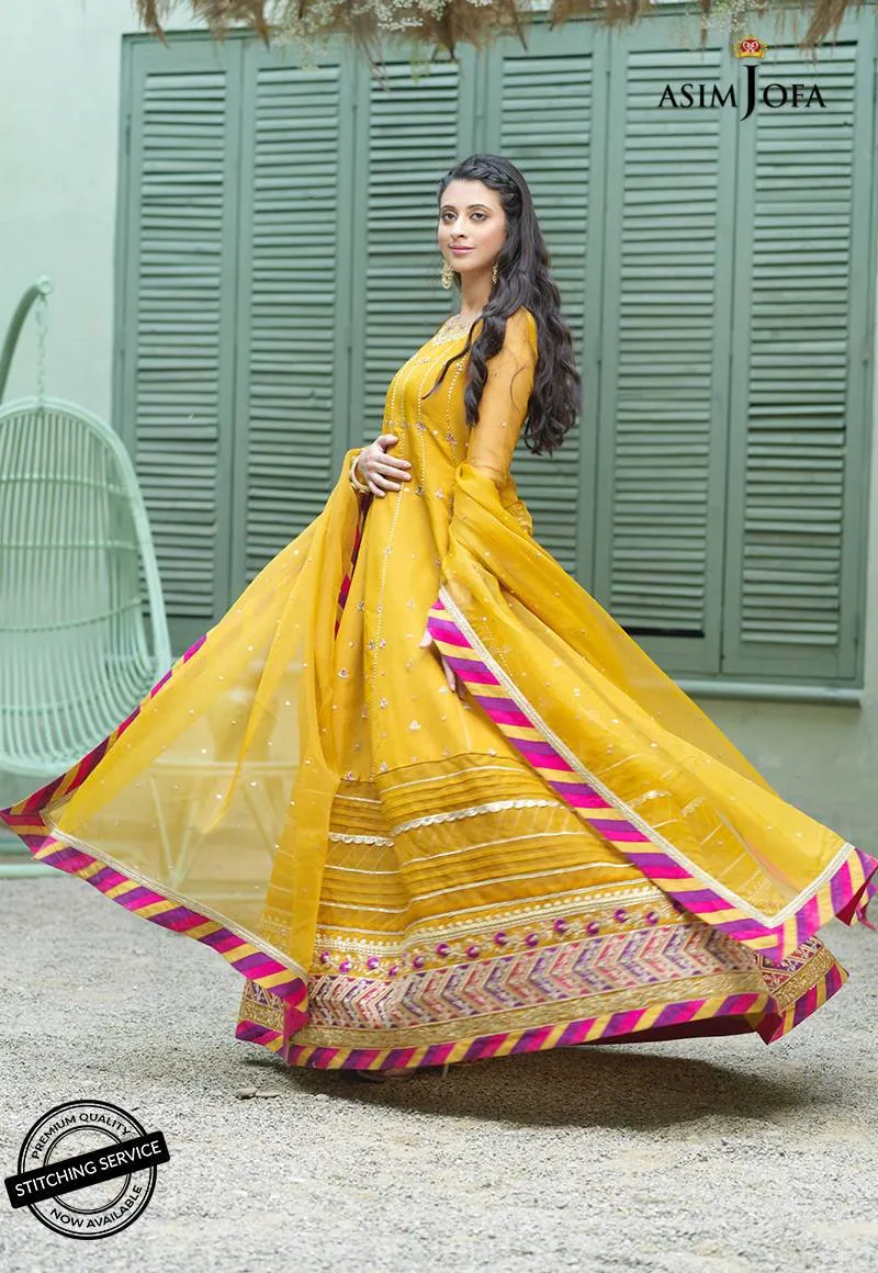 AJFC-42 | Asim Jofa Jashn Collection 2021 | Unstitched Organza Suit