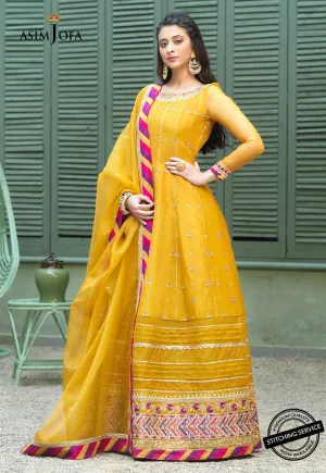 AJFC-42 | Asim Jofa Jashn Collection 2021 | Unstitched Organza Suit